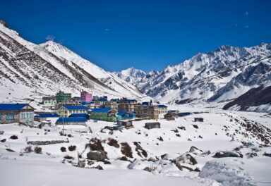 "Kyanjin Gompa Village: A Peaceful Himalayan Retreat"