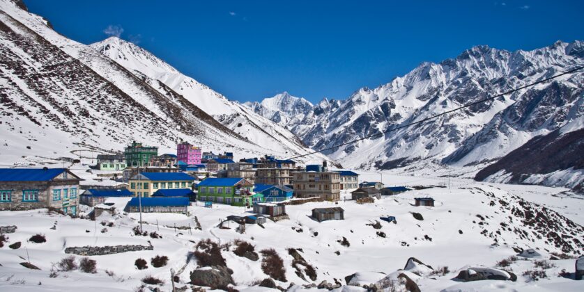"Kyanjin Gompa Village: A Peaceful Himalayan Retreat"