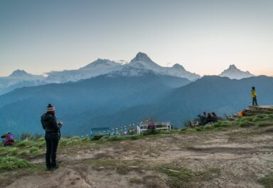 "Ghorepani View: A Scenic Panorama of the Annapurna Range"