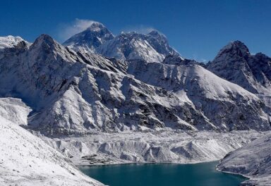 Renjo La Renjo La Pass (5,360m) with panoramic views of Everest, Gokyo Lakes, and surrounding Himalayan peaks in Nepal