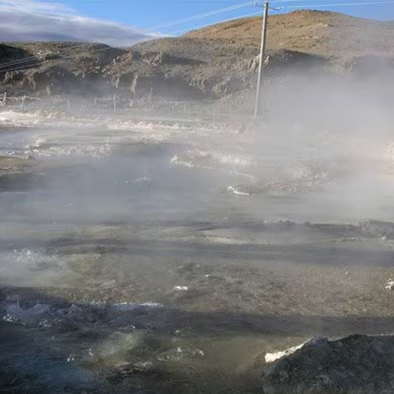 Steaming hot springs at Tirthapuri near Mount Kailash in western Tibet.