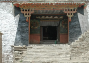 Entrance of Milarepa Cave at Zuthulpuk Monastery along the Kailash Kora route